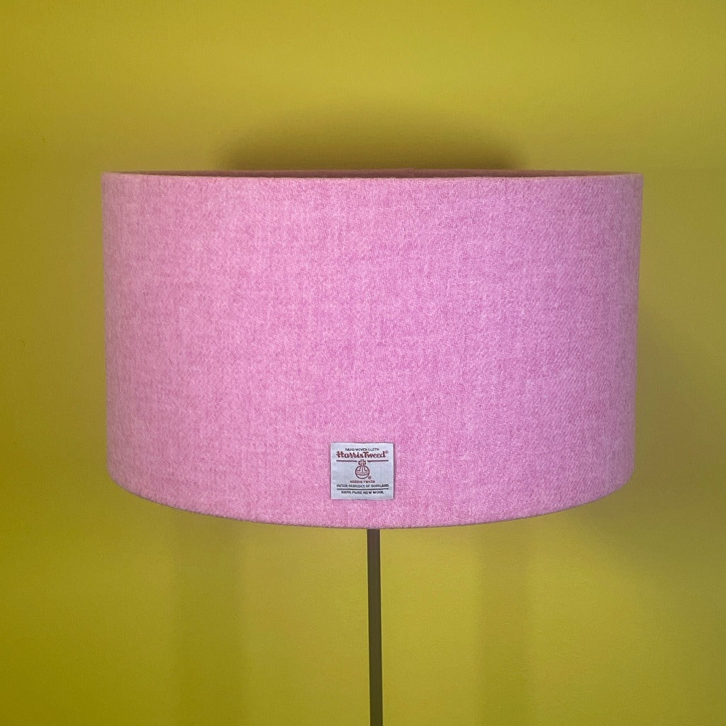 Pink Harris Tweed Lamp Shade Braw Wee Emporium