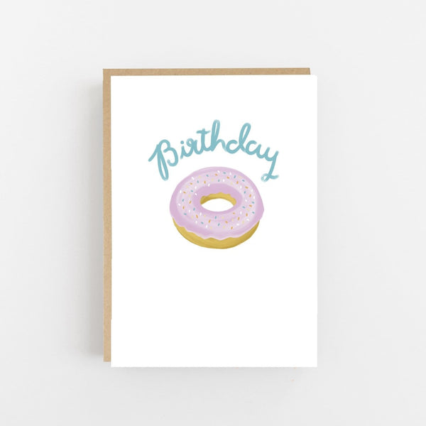 Birthday Donut Greeting Card - Lomond Paper Co Braw Wee Emporium