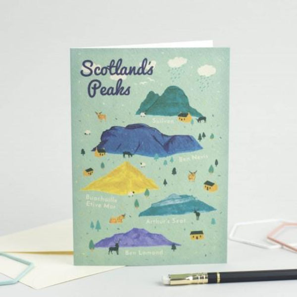 Scotland's Peaks Card - Haste Ye Back Braw Wee Emporium