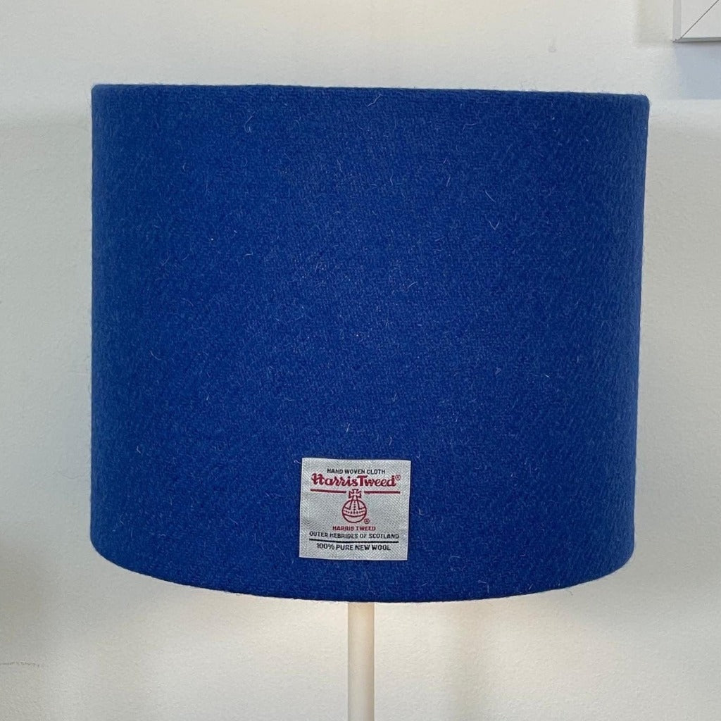 Royal Blue Harris Tweed Lampshade Braw Wee Emporium