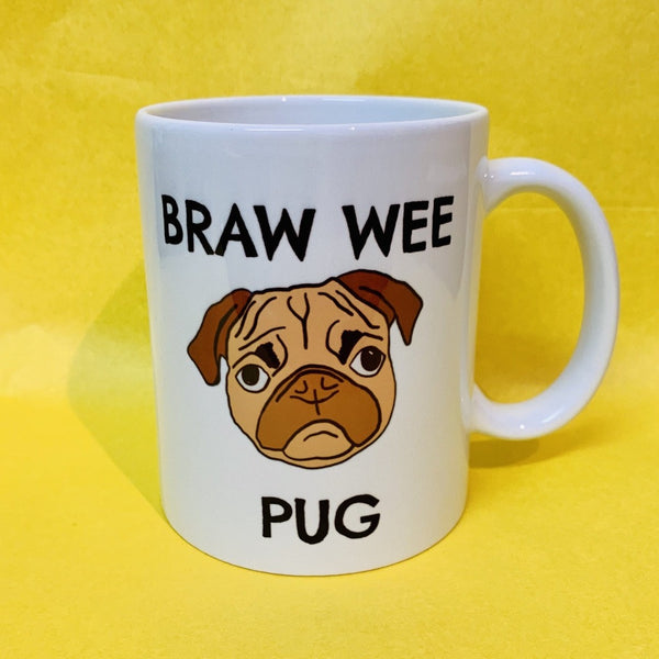 Braw Wee Pug Mug - Braw Wee Emporium Braw Wee Emporium