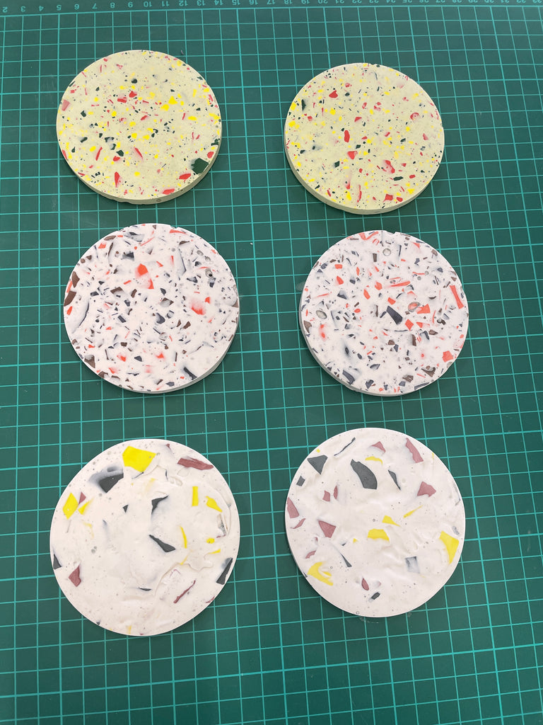 Find out about our Jesmonite Terrazzo Coaster Workshop