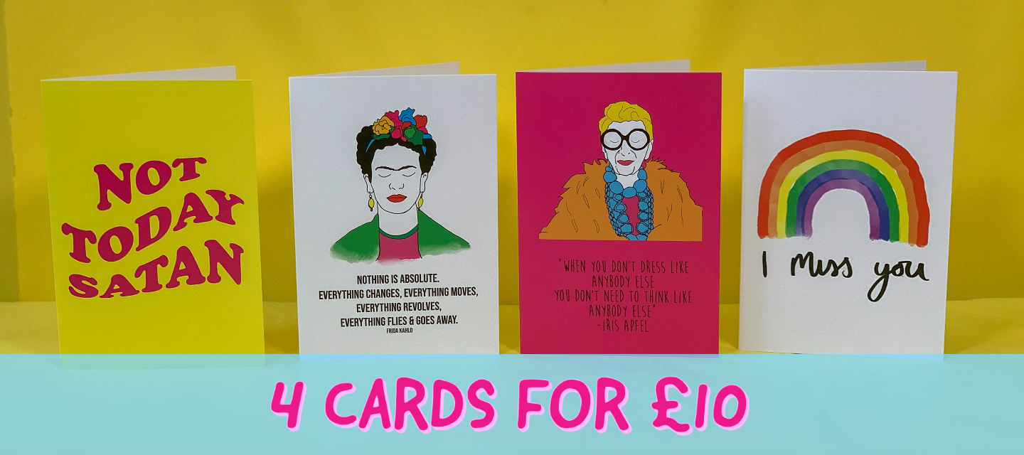 Cards 4 for £10