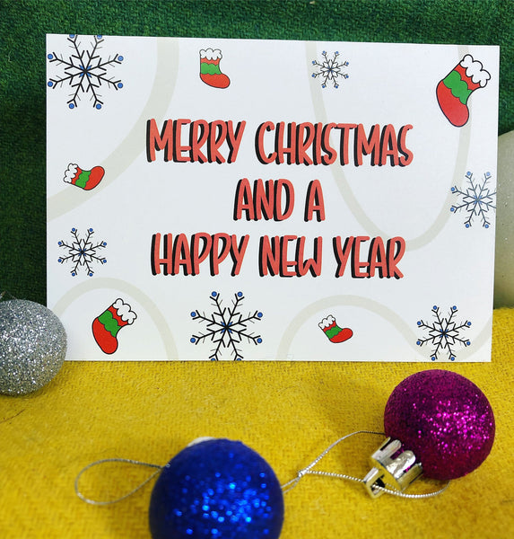 Merry Christmas And A Happy New Year Card - Erin Rose Designs Braw Wee Emporium