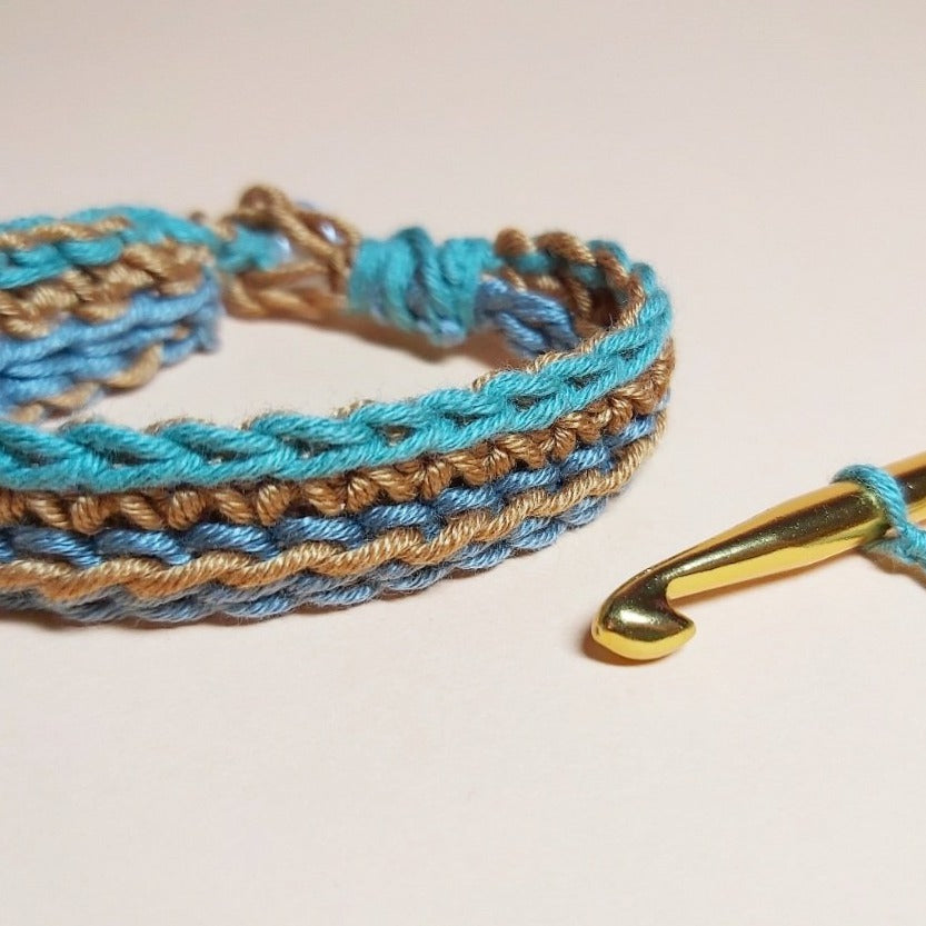 Friendship Bracelet Crochet Kit for Beginners with Video Tutorial - The Colour Dasher Braw Wee Emporium