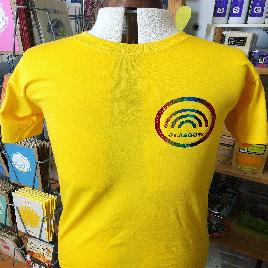 Glasgow Rainbow T-Shirt - Braw Wee Emporium Braw Wee Emporium