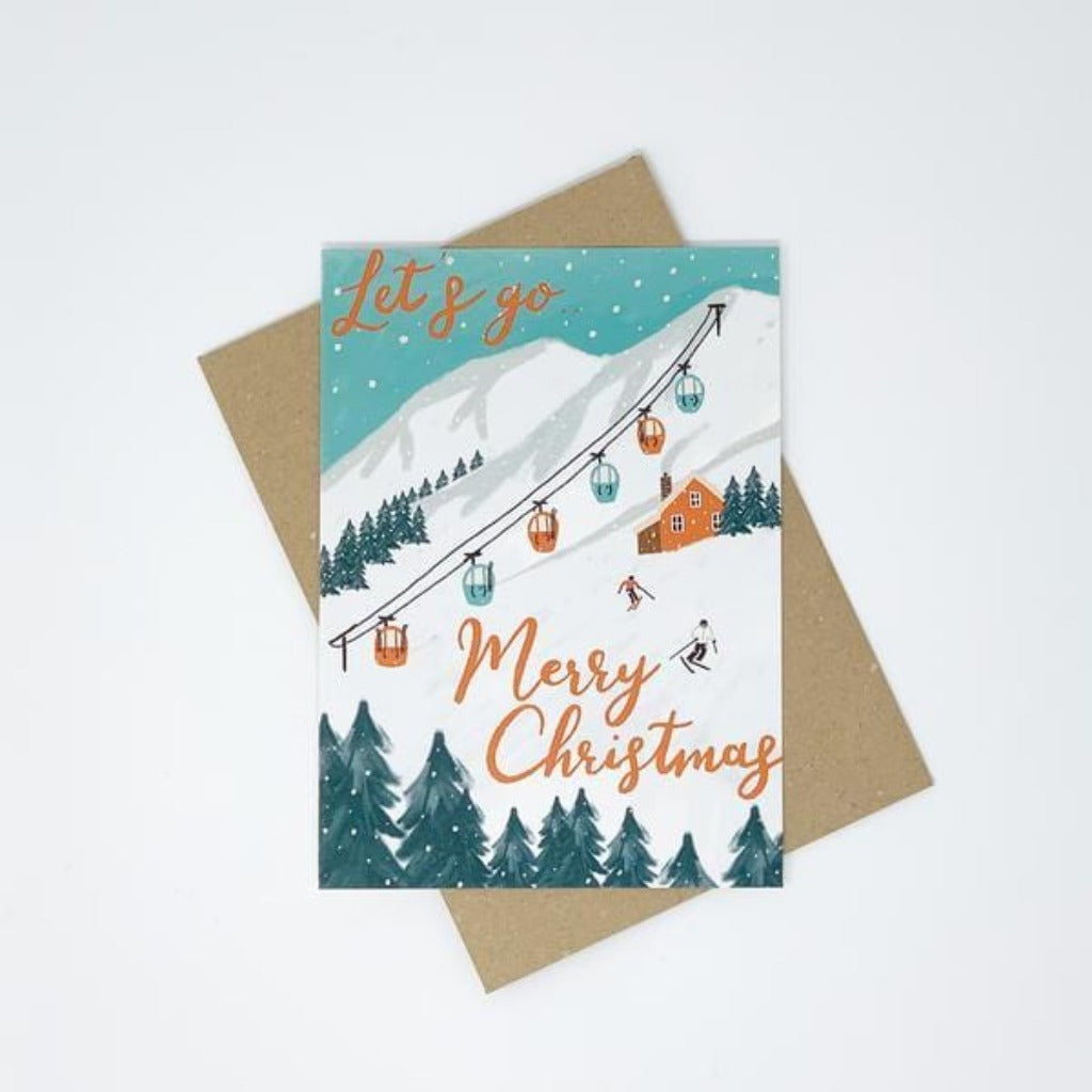 Ski-in Christmas Card Pack- Lomond Paper Co Braw Wee Emporium