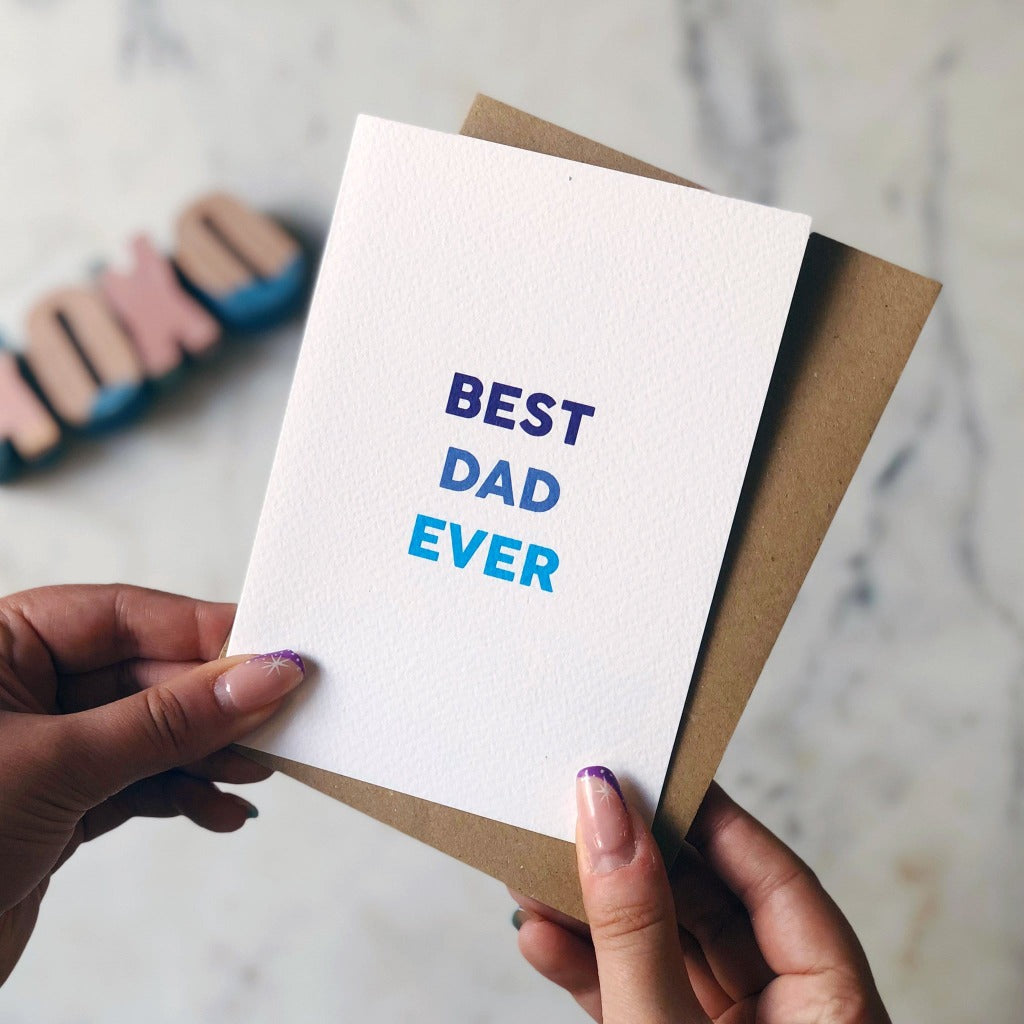 Best Dad Ever Card - XOXO Designs by Ruth Braw Wee Emporium