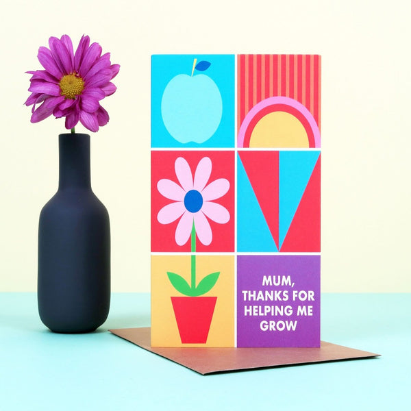 Mother's Day Colour Block Card - Kate & The Ink Braw Wee Emporium