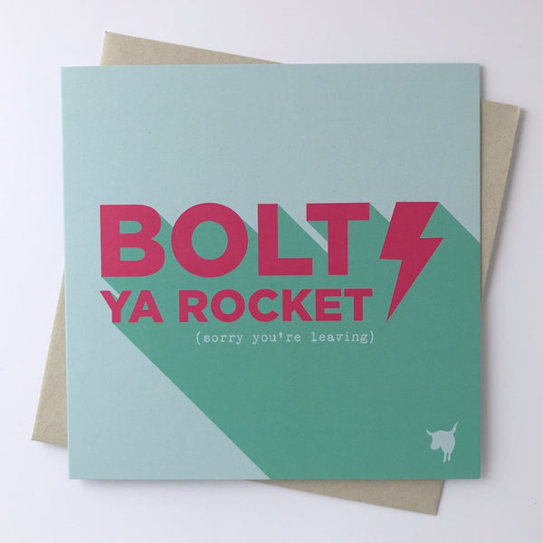 Bolt Ya Rocket Greeting Card - Hiya Pal - Braw Wee Emporium Braw Wee Emporium