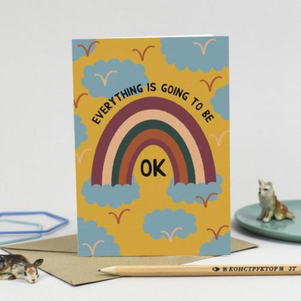Everything Is Going to Be OK Greeting Card - Hazel Dunn Braw Wee Emporium