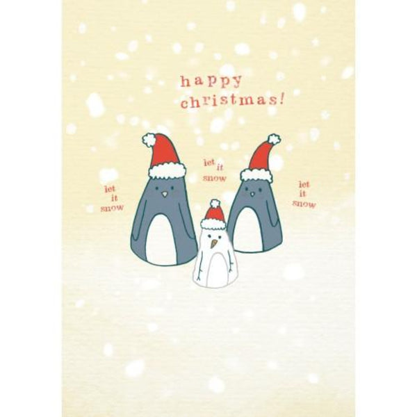 Penguin Happy Christmas Card by Softly Spoken Braw Wee Emporium