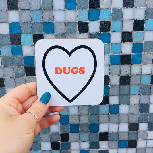 Love Dugs coaster  - Braw Wee Emporium Braw Wee Emporium