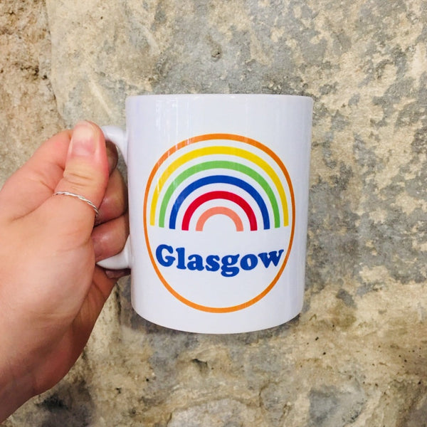 Glasgow Rainbow Mug - Braw Wee Emporium Braw Wee Emporium