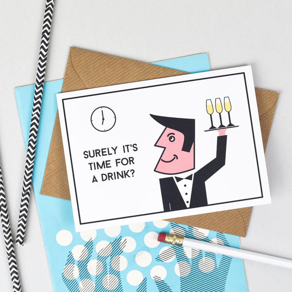 Time for a Drink? Card - Kate & The Ink Braw Wee Emporium