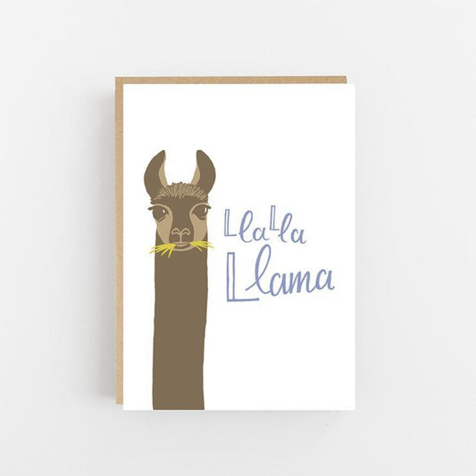 La La Llama Greeting Card - Lomond Paper Co Braw Wee Emporium