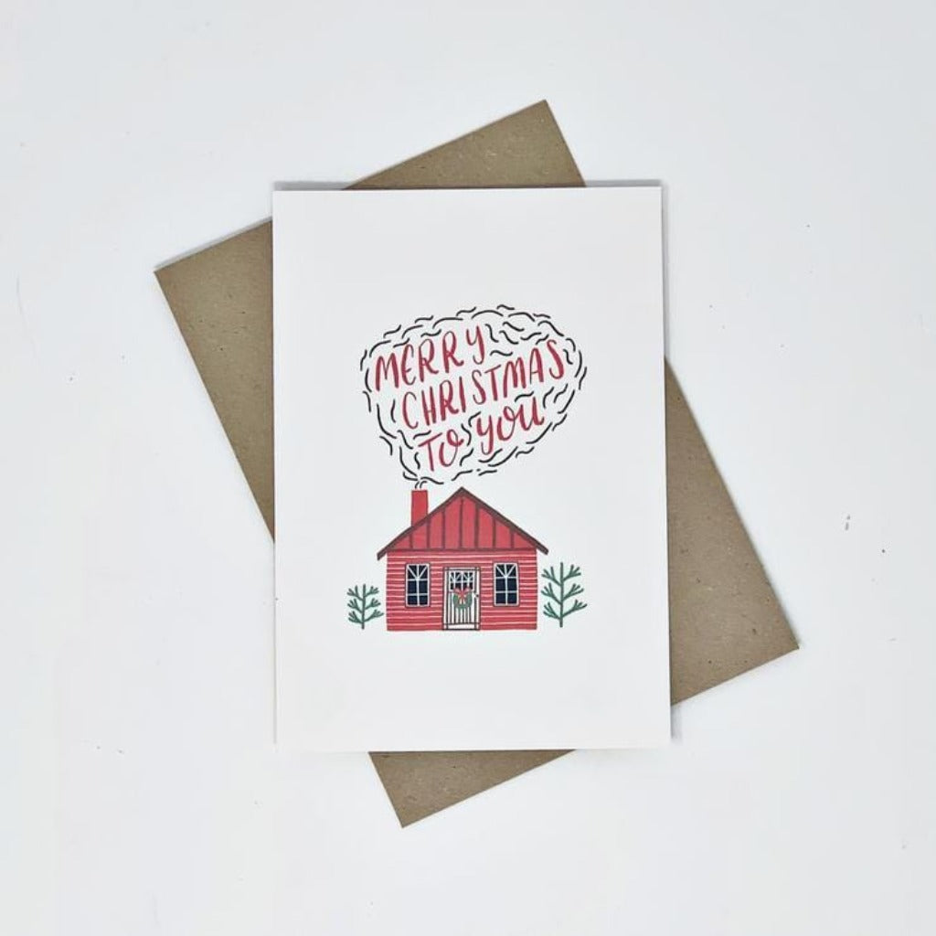 Little Log Cabin Christmas Card Pack- Lomond Paper Co Braw Wee Emporium