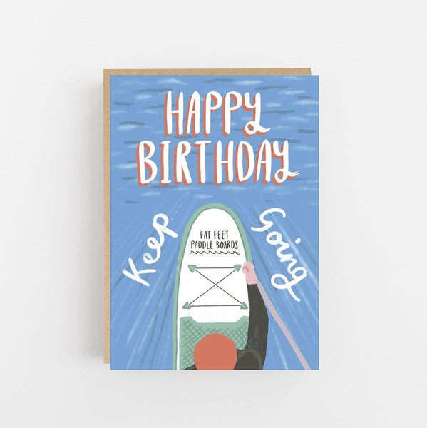 Paddle Board Greeting Card - Lomond Paper Co Braw Wee Emporium
