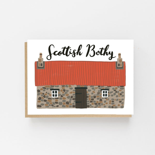 Scottish Bothy Greeting Card - Lomond Paper Co Braw Wee Emporium