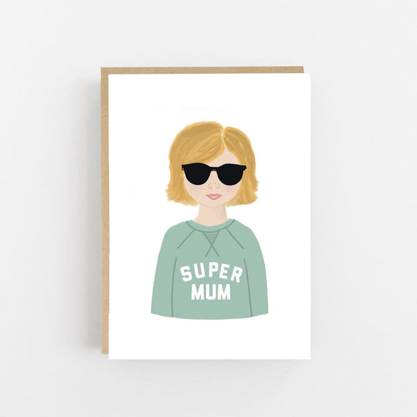 Super Mum Greeting Card - Lomond Paper Co Braw Wee Emporium