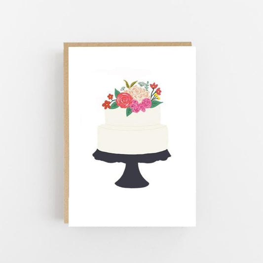 Wedding Cake Greeting Card - Lomond Paper Co Braw Wee Emporium