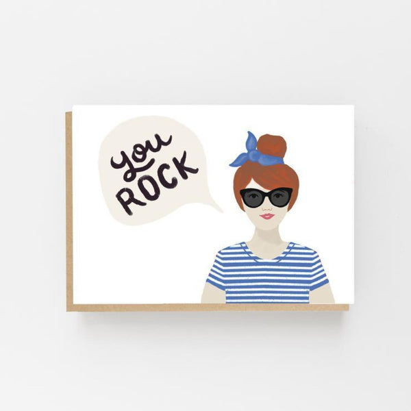 You Rock Greeting Card - Lomond Paper Co Braw Wee Emporium