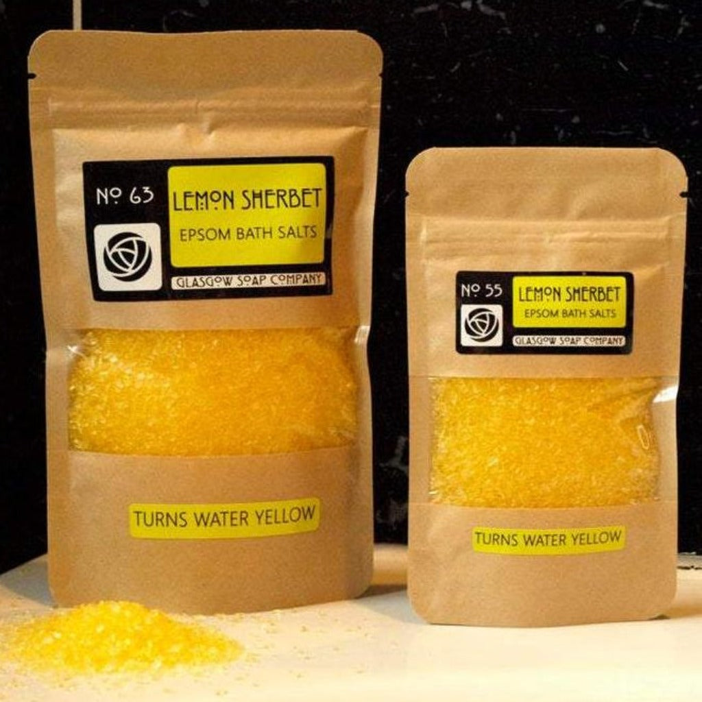 Lemon Sherbet Epsom Bath Salts - Glasgow Soap Company Braw Wee Emporium