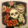 Skull & Heart Frida Fabric Oval Lampshade - Braw Wee Emporium Braw Wee Emporium