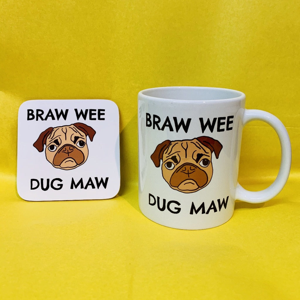 Braw Pug Maw Mug - Braw Wee Emporium Braw Wee Emporium