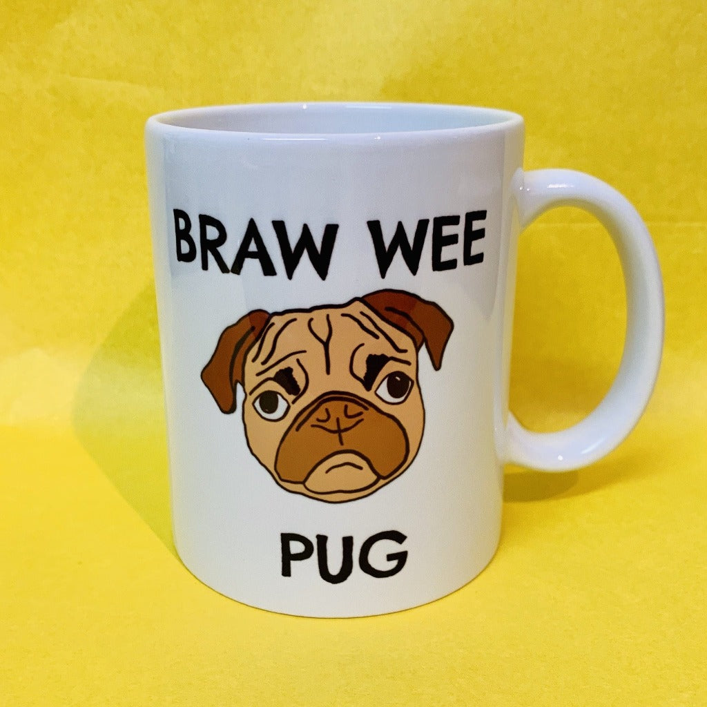 Braw Wee Pug Mug - Braw Wee Emporium Braw Wee Emporium