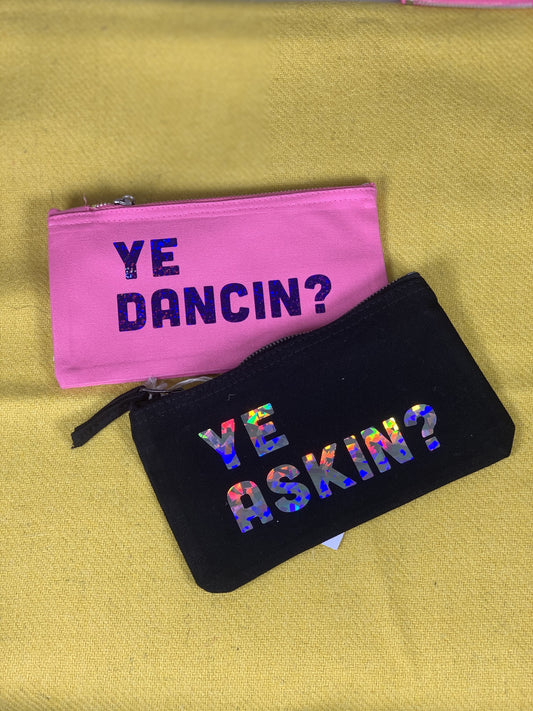 Ye Dancin? Cotton Pouch - Braw Wee Emporium Braw Wee Emporium