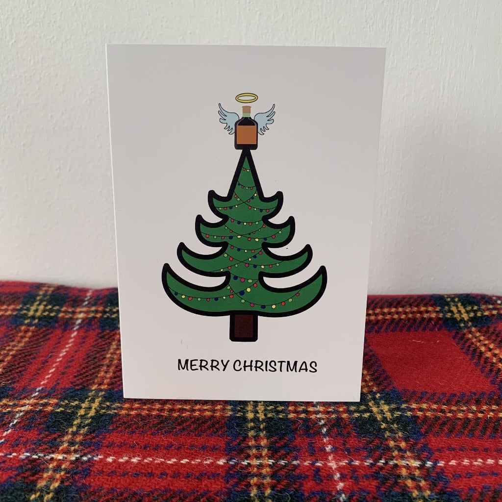 Buckie Christmas Tree Greeting Card - Erin Rose Designs Braw Wee Emporium