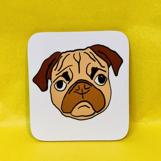 Pug Coaster - Braw Wee Emporium Braw Wee Emporium