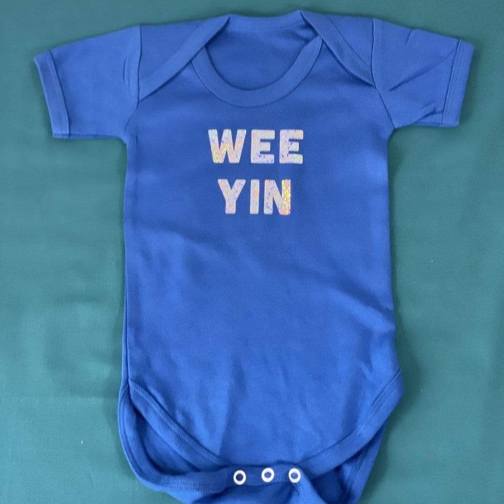Wee Yin? Holographic Baby Grow - Braw Wee Emporium Braw Wee Emporium