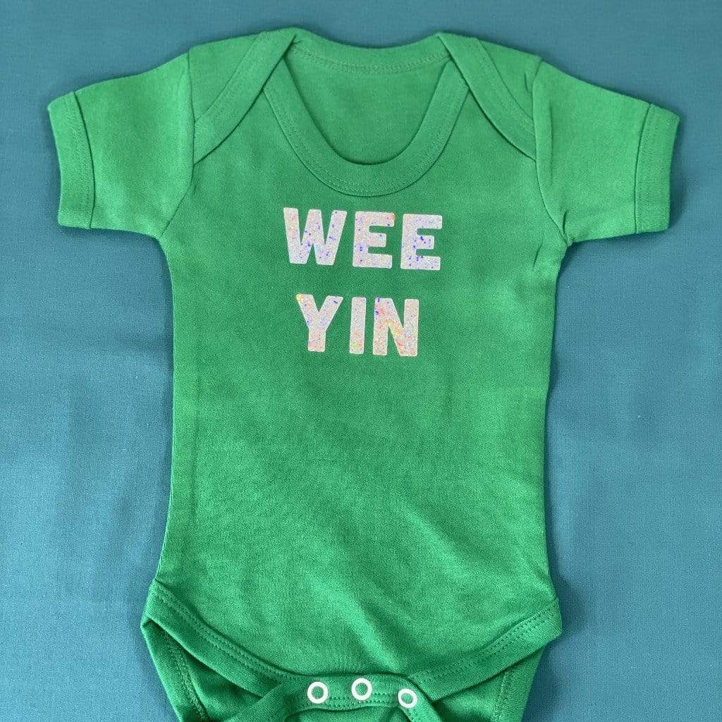 Wee Yin? Holographic Baby Grow - Braw Wee Emporium Braw Wee Emporium