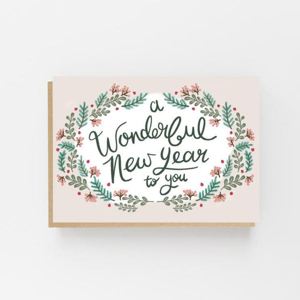 A Wonderful New Year To You Card- Lomond Paper Co Braw Wee Emporium